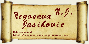 Negosava Jasiković vizit kartica
